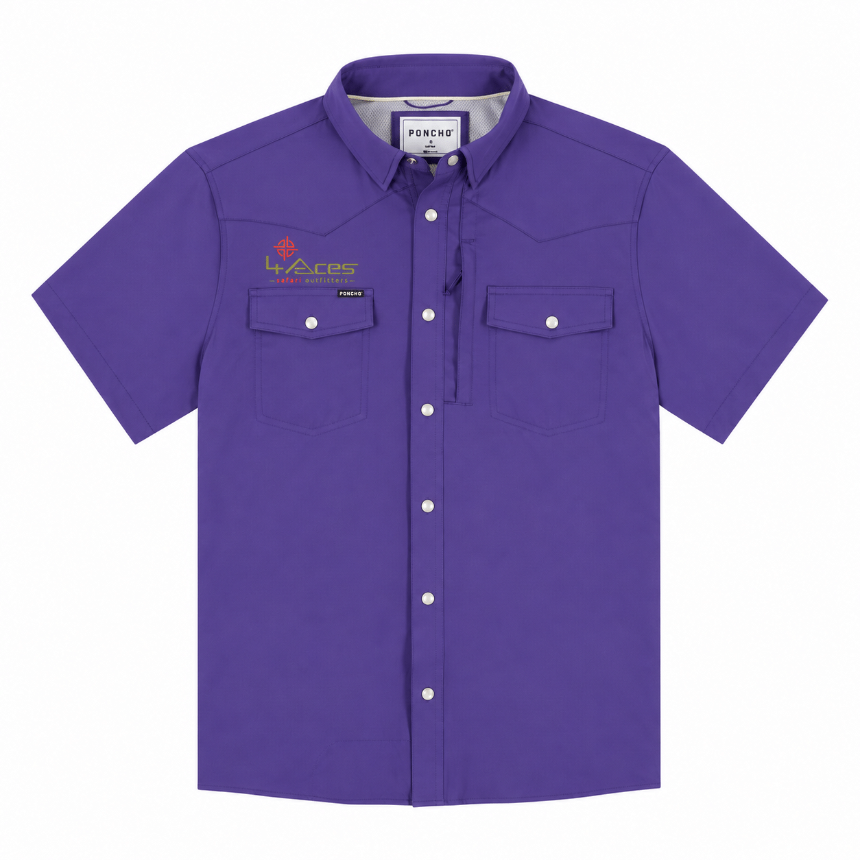4 Aces Outfitters Poncho The Bandera Short Sleeve Shirt - Image 12