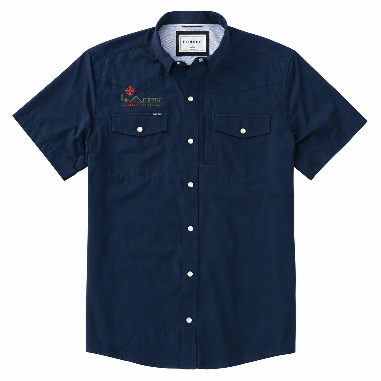 4 Aces Outfitters Poncho The Bandera Short Sleeve Shirt - Image 7