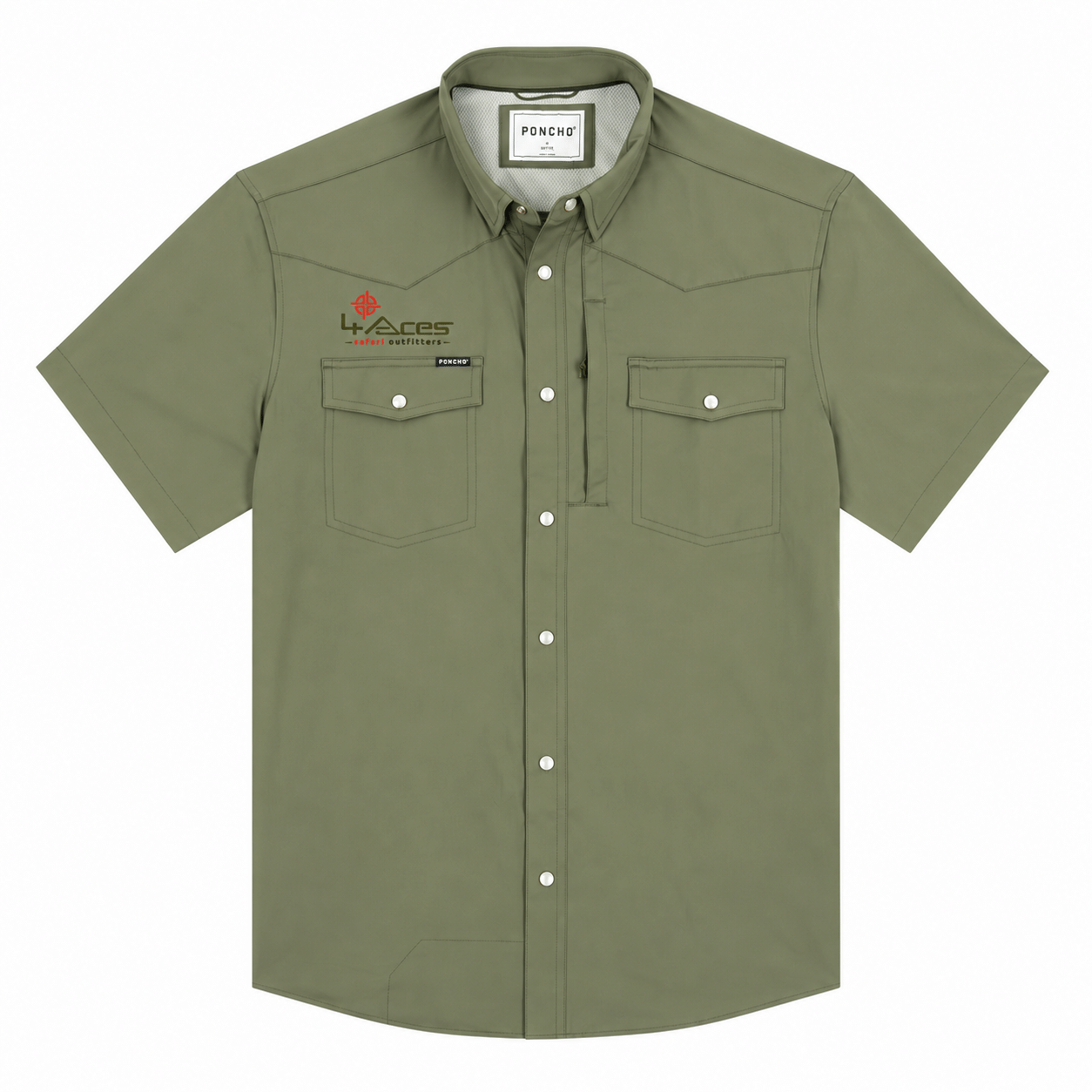 4 Aces Outfitters Poncho The Bandera Short Sleeve Shirt - Image 11