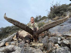 Beceite ibex hunting in Spain with trophy hunter