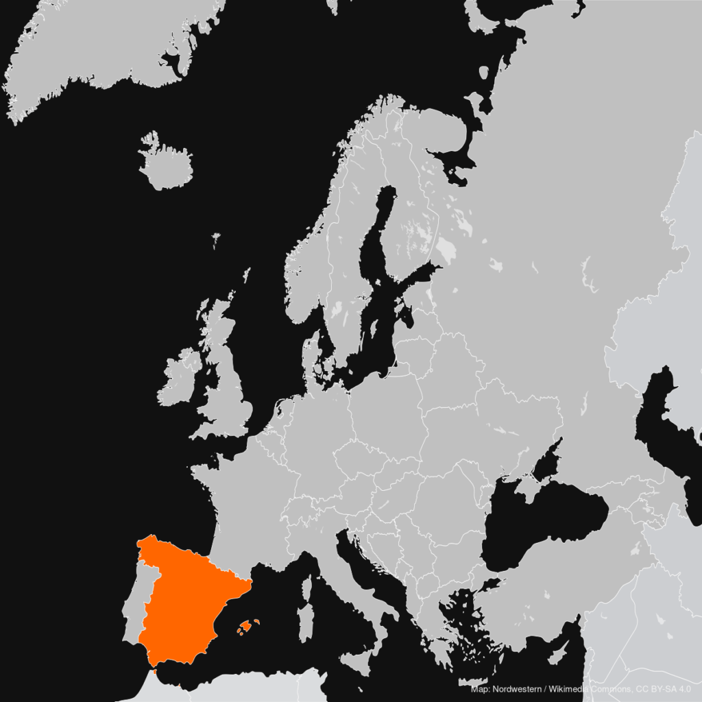 Spain ibex hunting destinations map