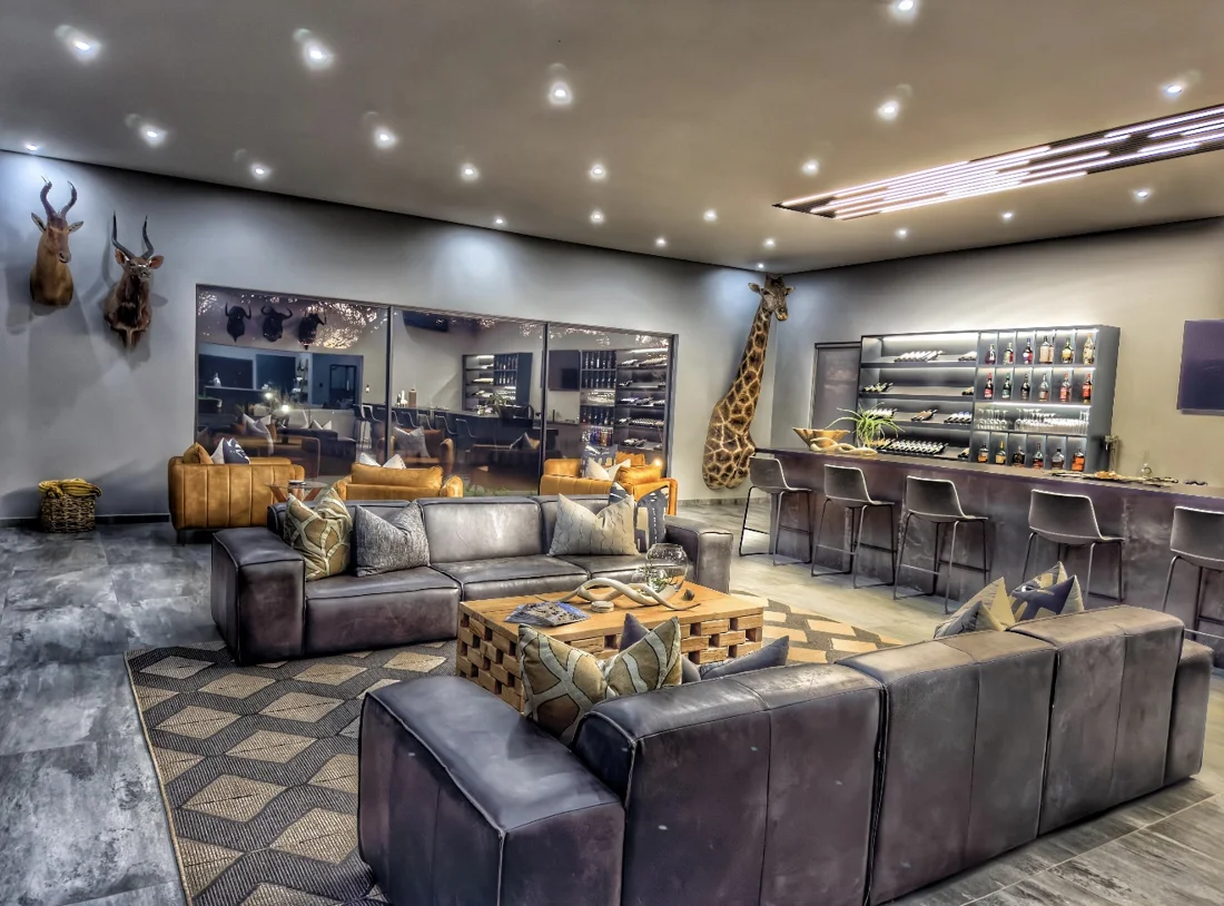 Lodge bar and lounge in the Northern Cape
