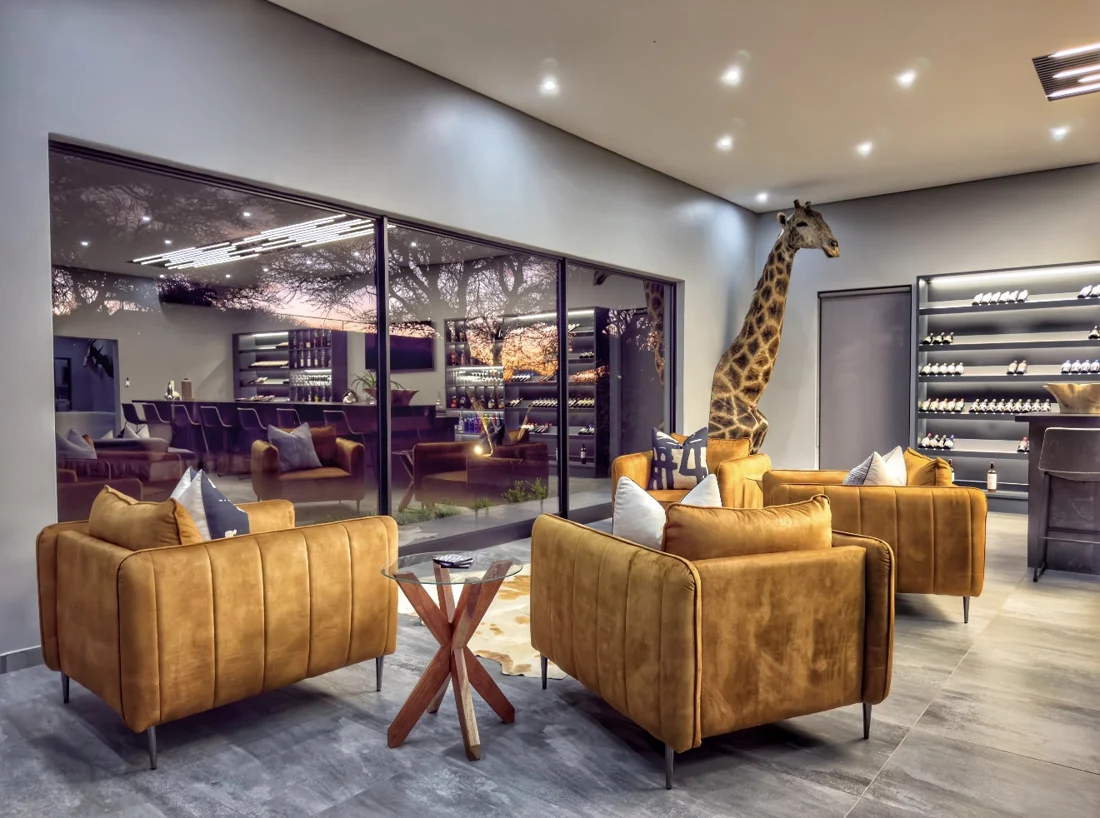 Lodge lounge for non-hunting guests