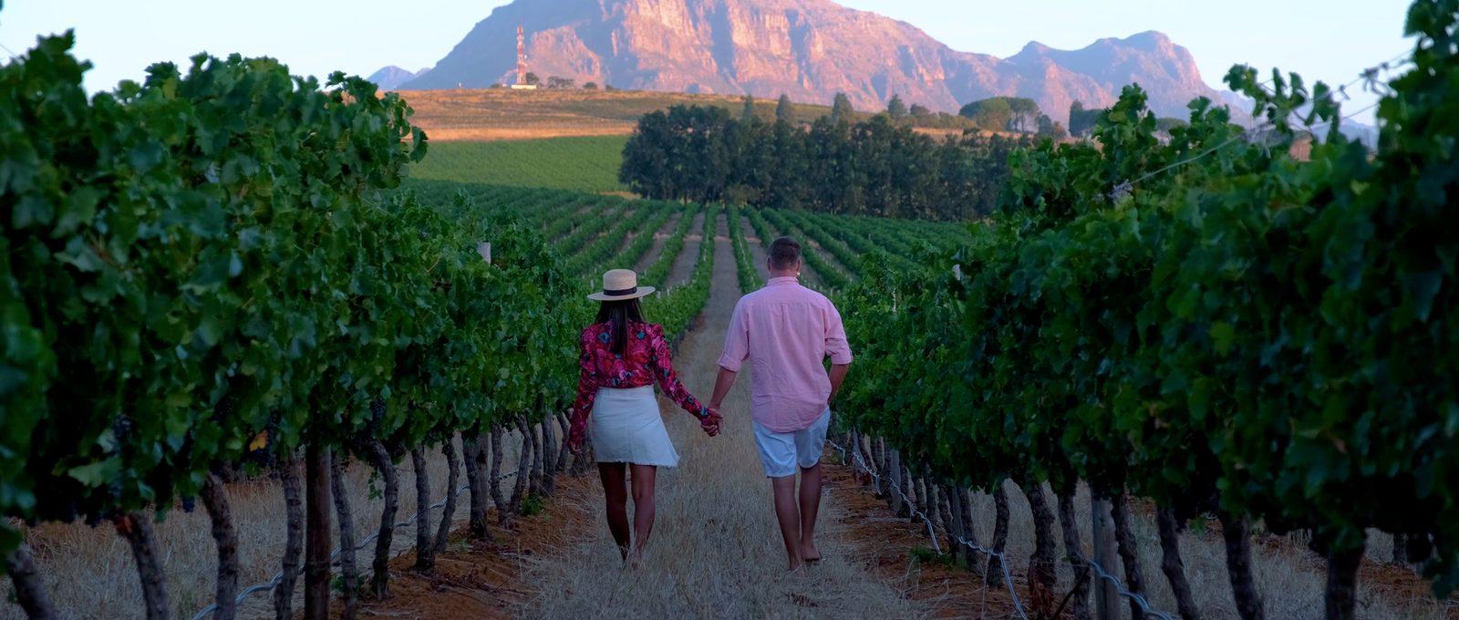 Couple in the Cape Winelands while the hunter is in the field